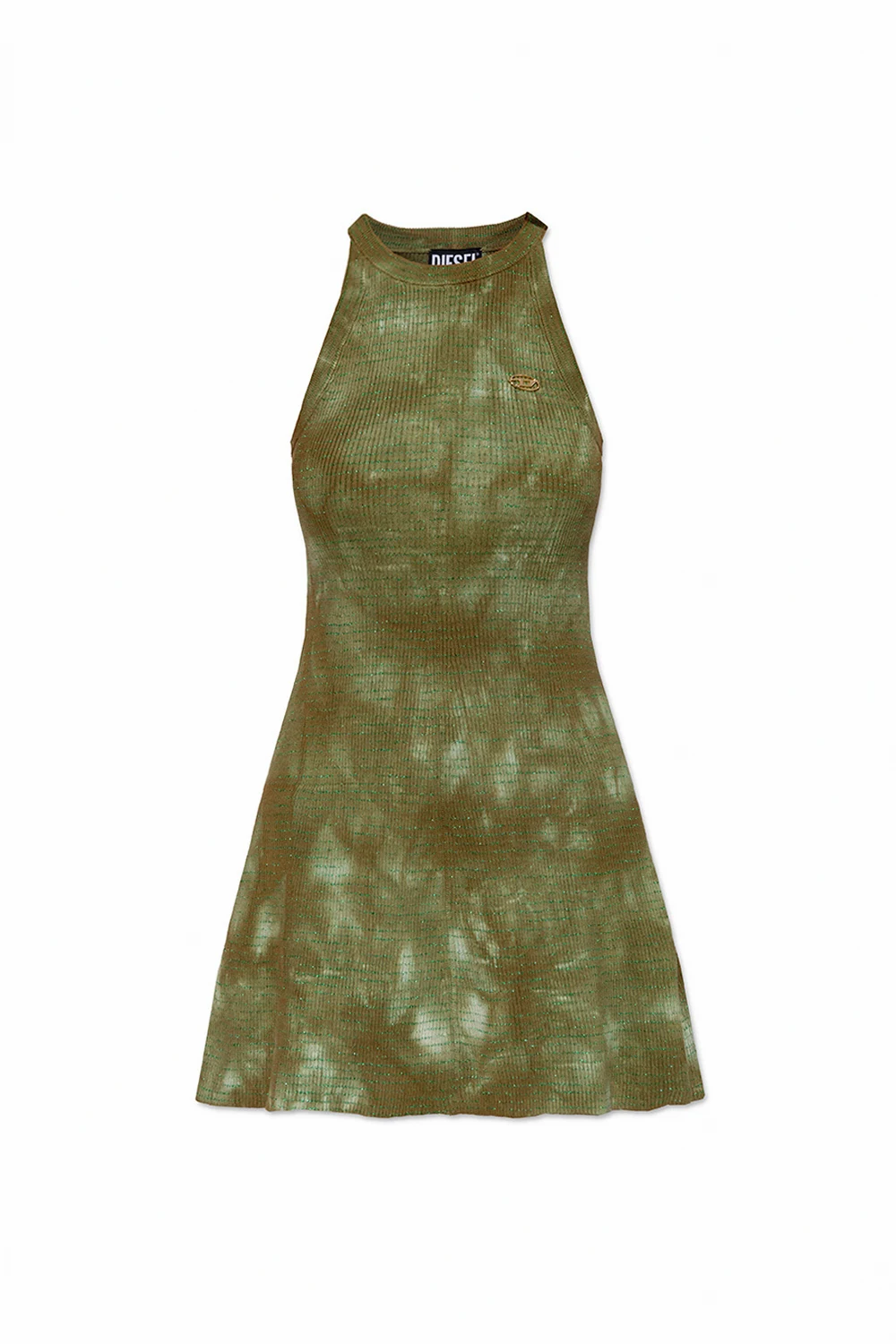 GREEN ‘M-Eugenie’ ribbed dress
