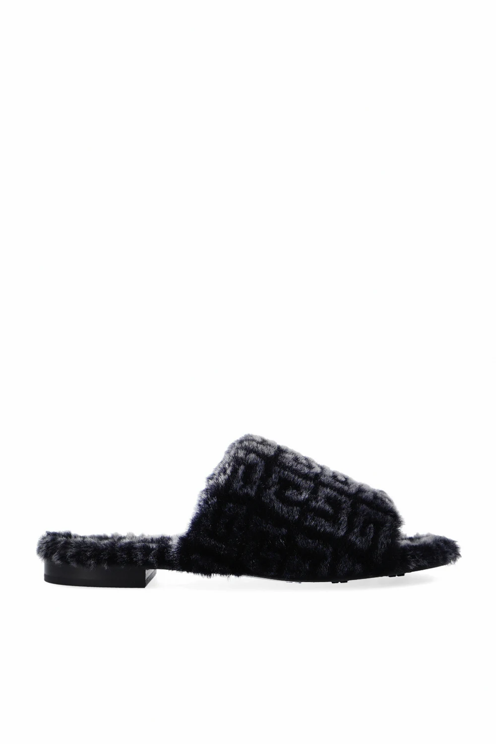 ‘4G’ shearling slides