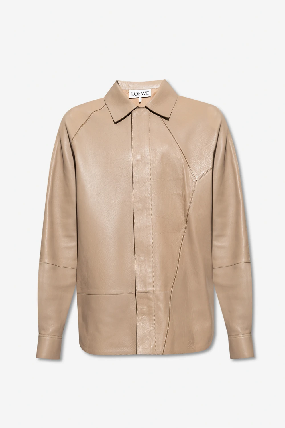 BROWN Leather shirt