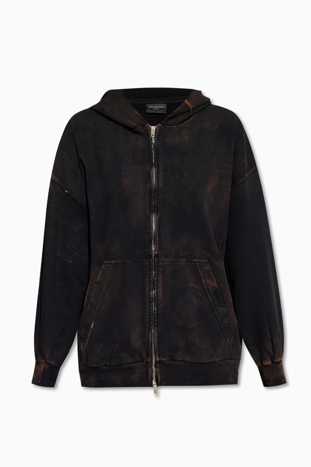 Hoodie with vintage effect