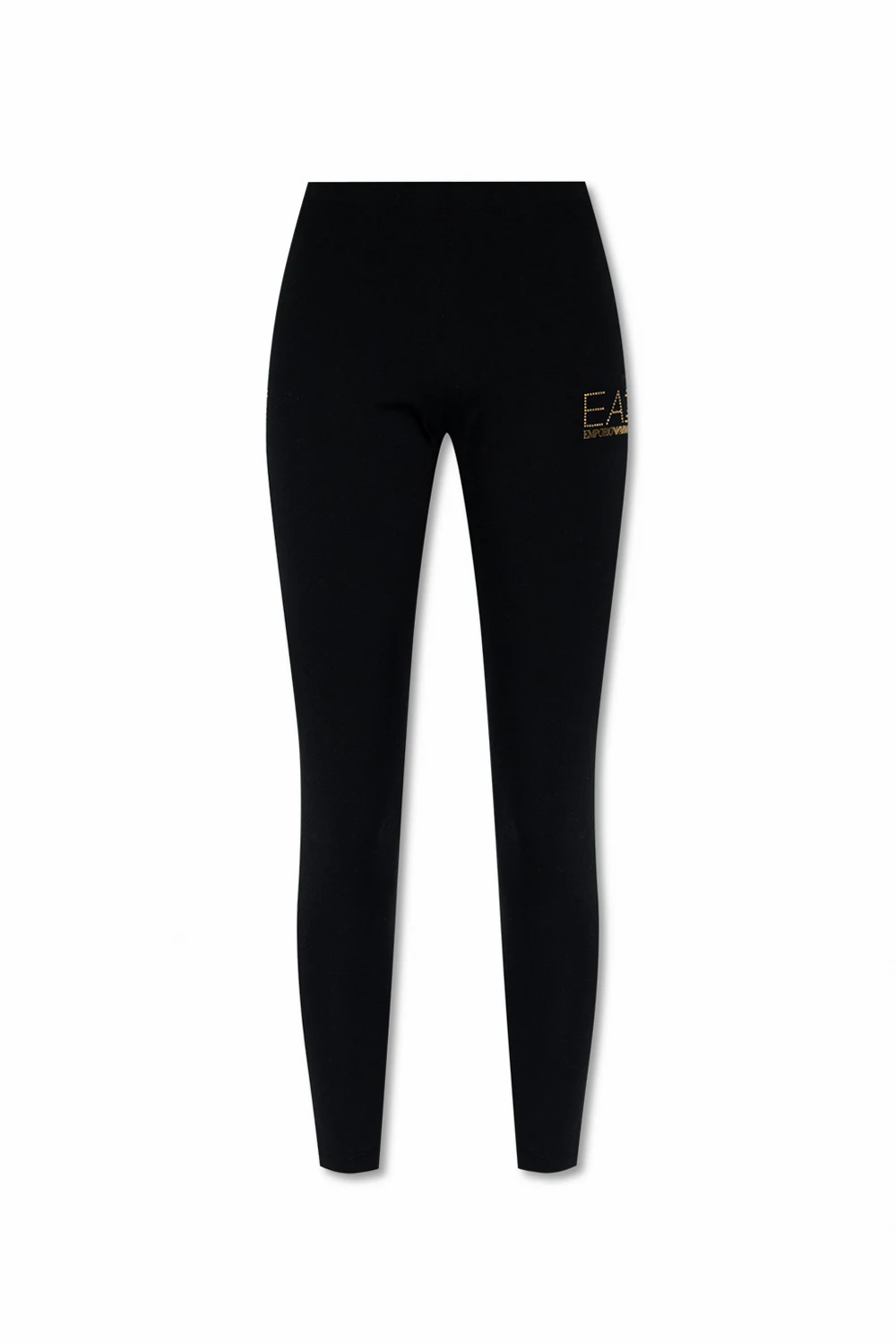 BLACK Leggings with decorative logo
