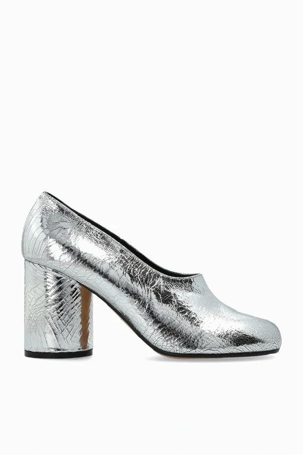 SILVER Heeled shoes with 'tabi' cut-out