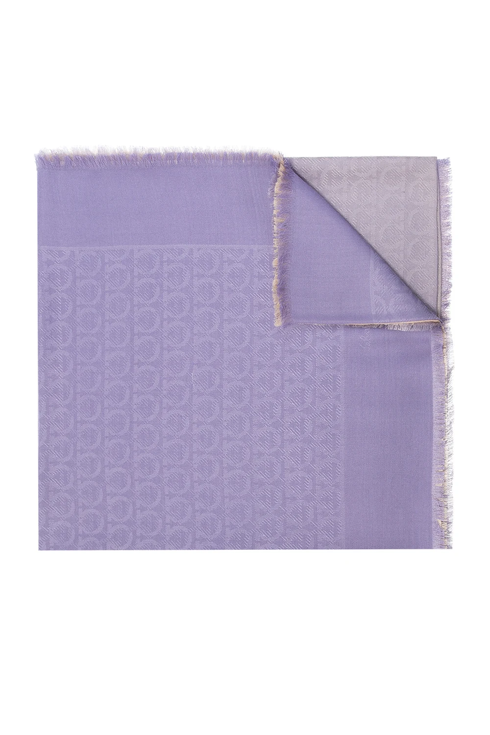 PURPLE Scarf with logo