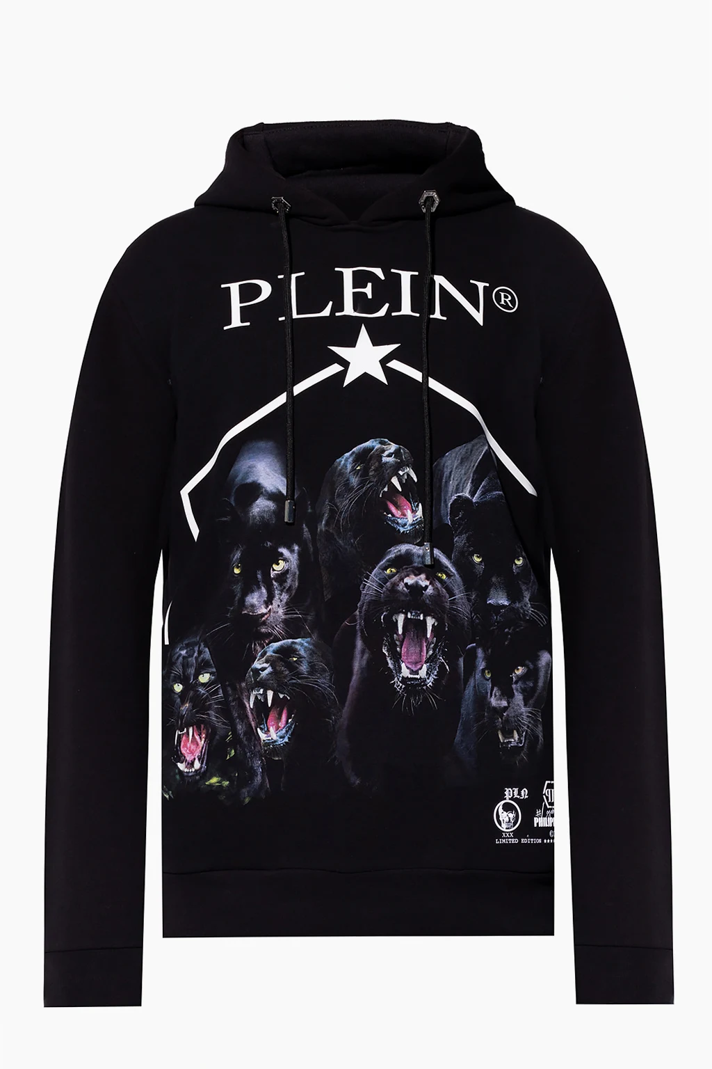 BLACK Printed hoodie