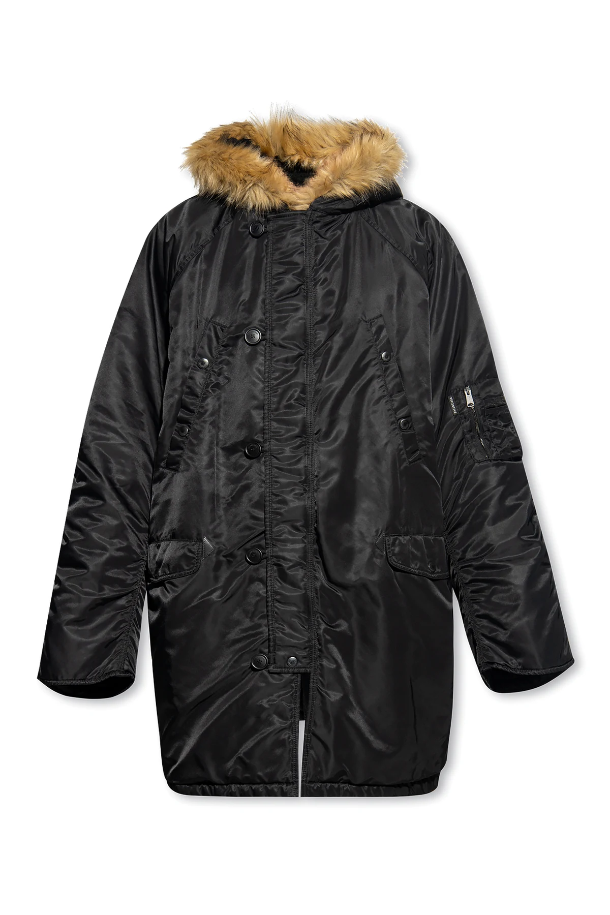 BLACK Hooded jacket