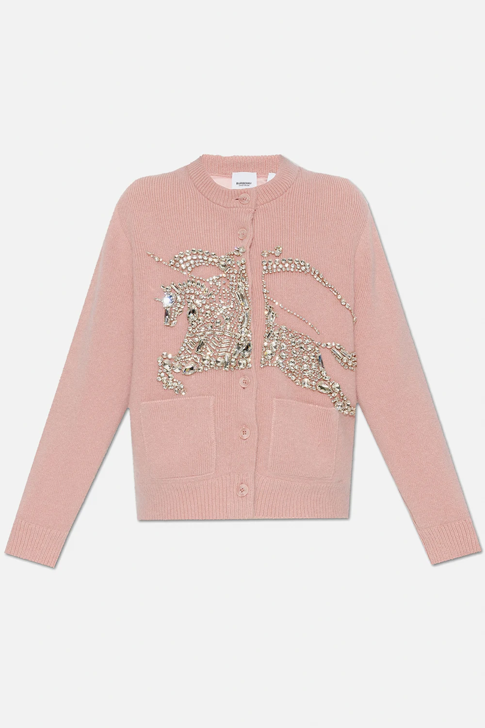 Insulated sweater with appliqués