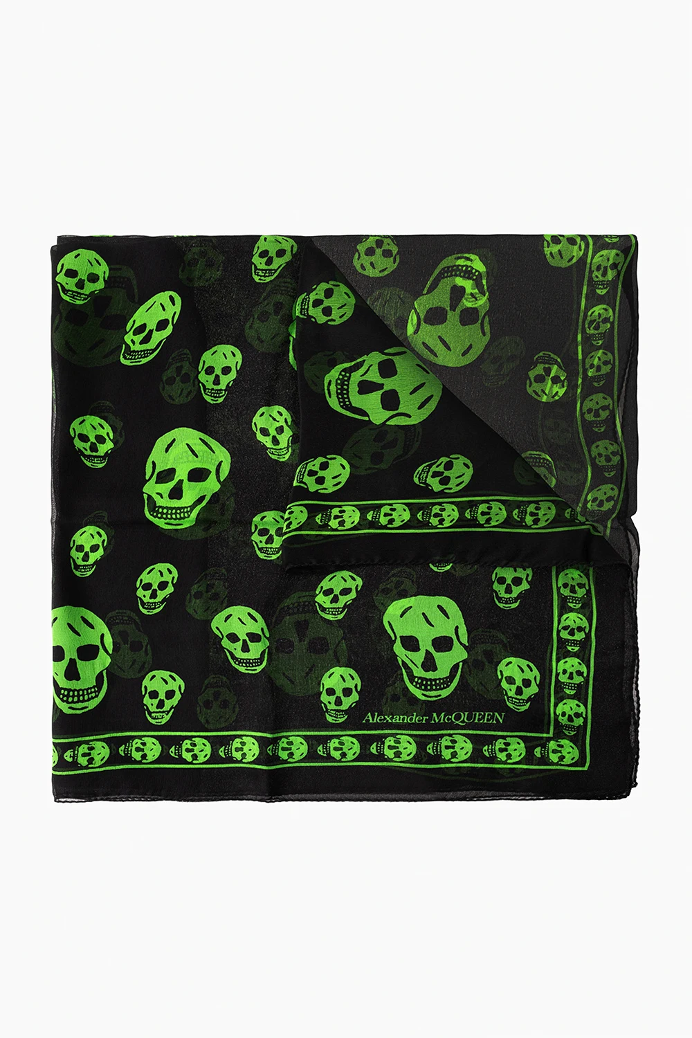 BLACK Silk scarf