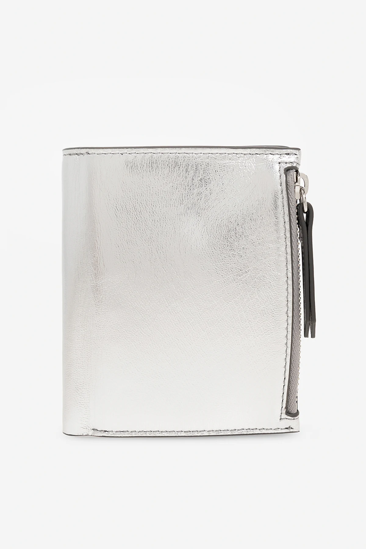 SILVER Bifold wallet with logo