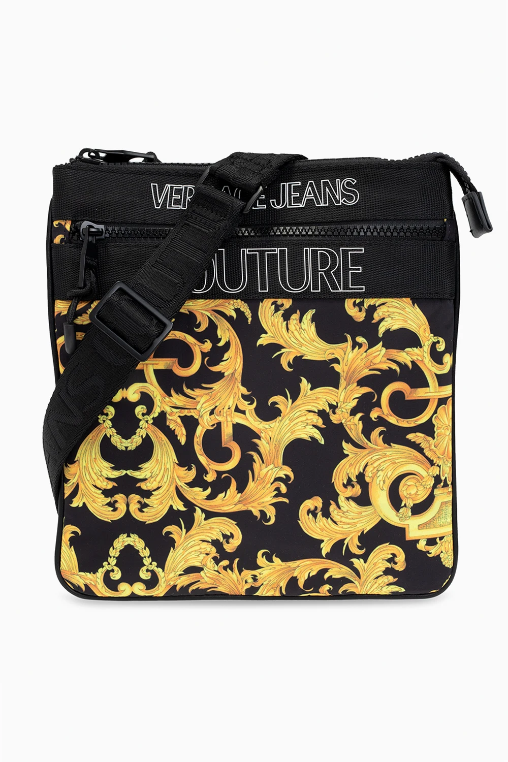 YELLOW  Barocco-printed shoulder bag
