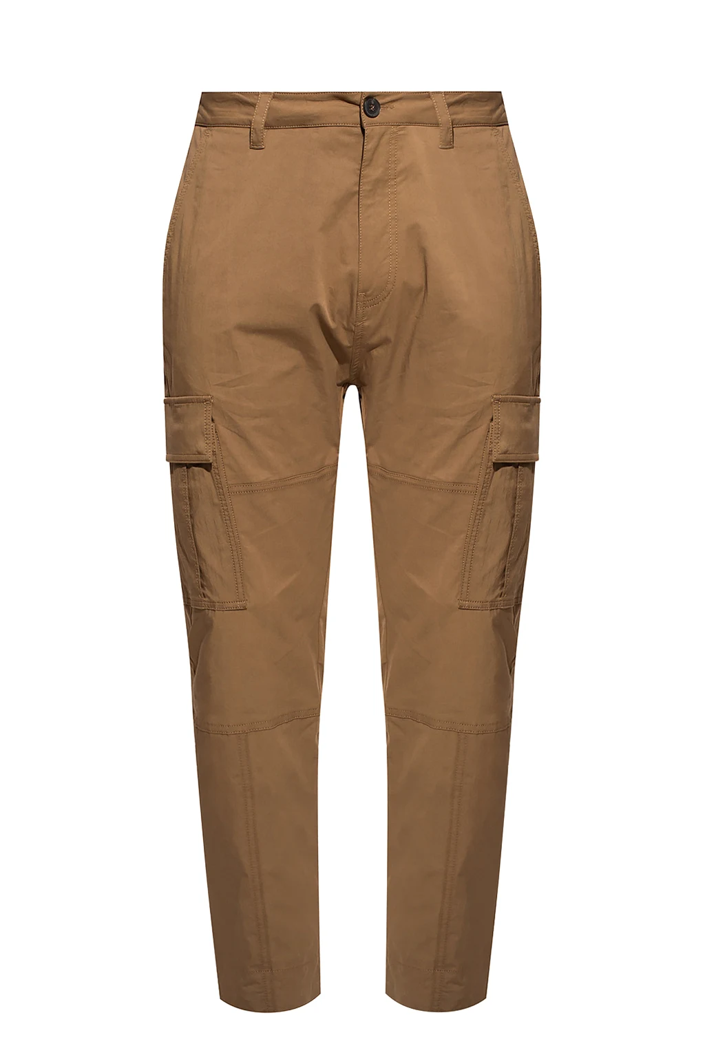 GREEN Trousers with numerous pockets