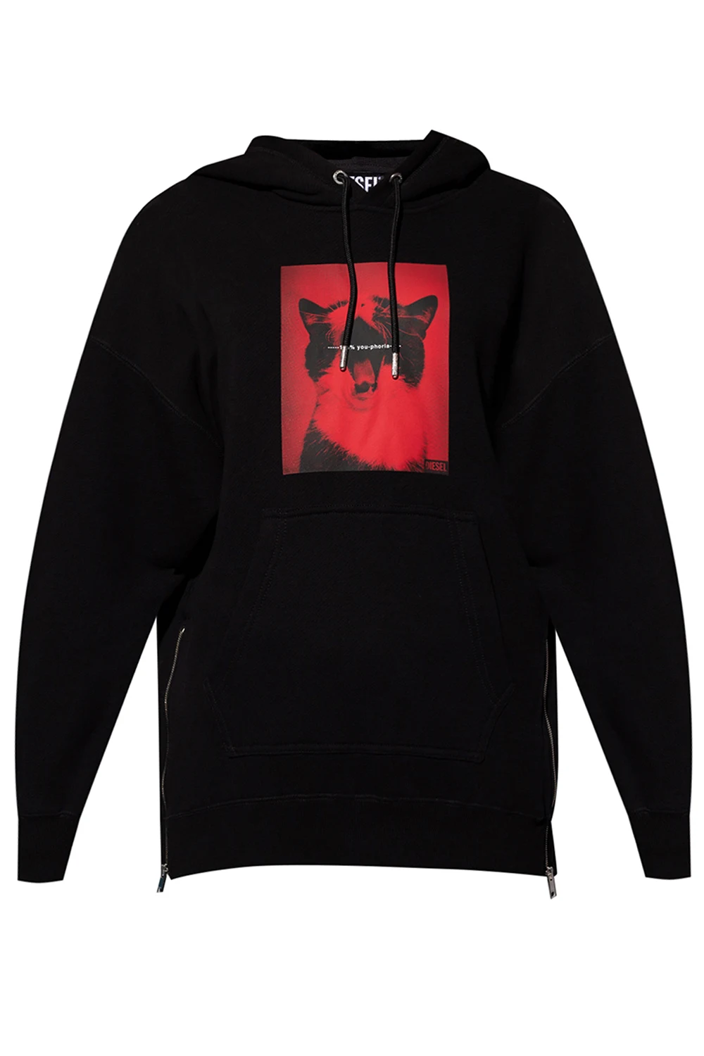 BLACK Sweatshirt with logo