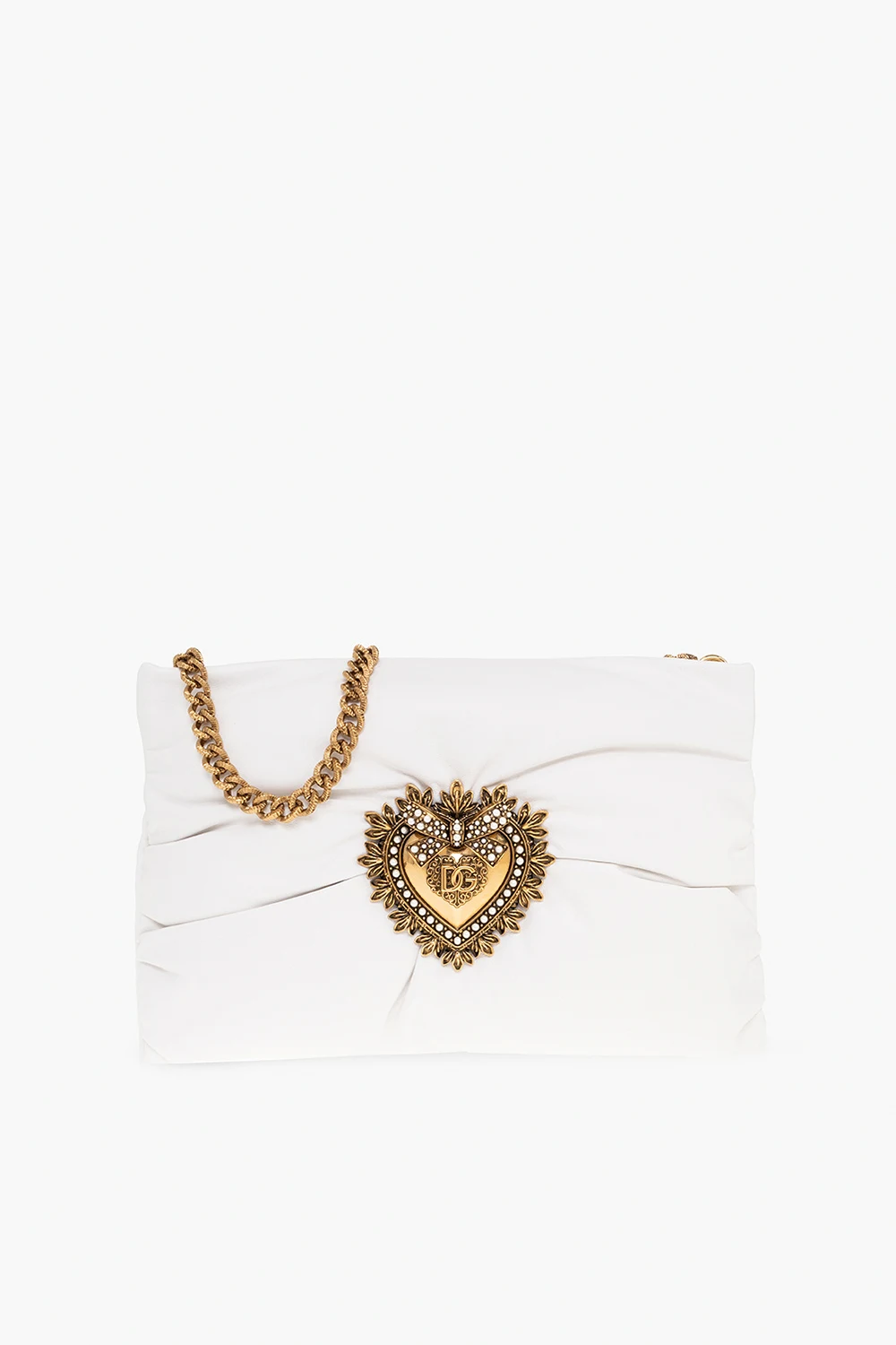 WHITE ‘Devotion Small’ leather shoulder bag