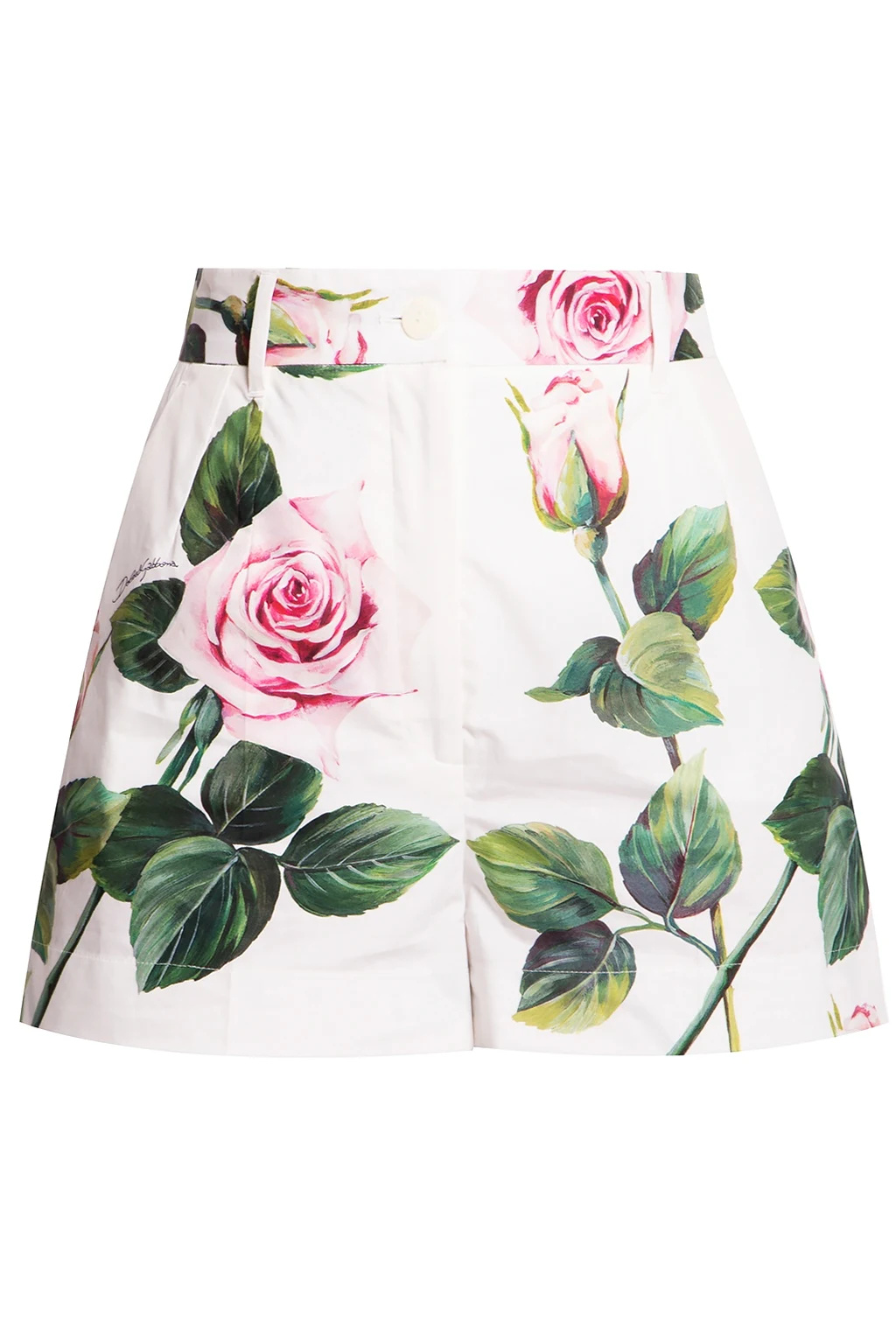 WHITE Patterned shorts