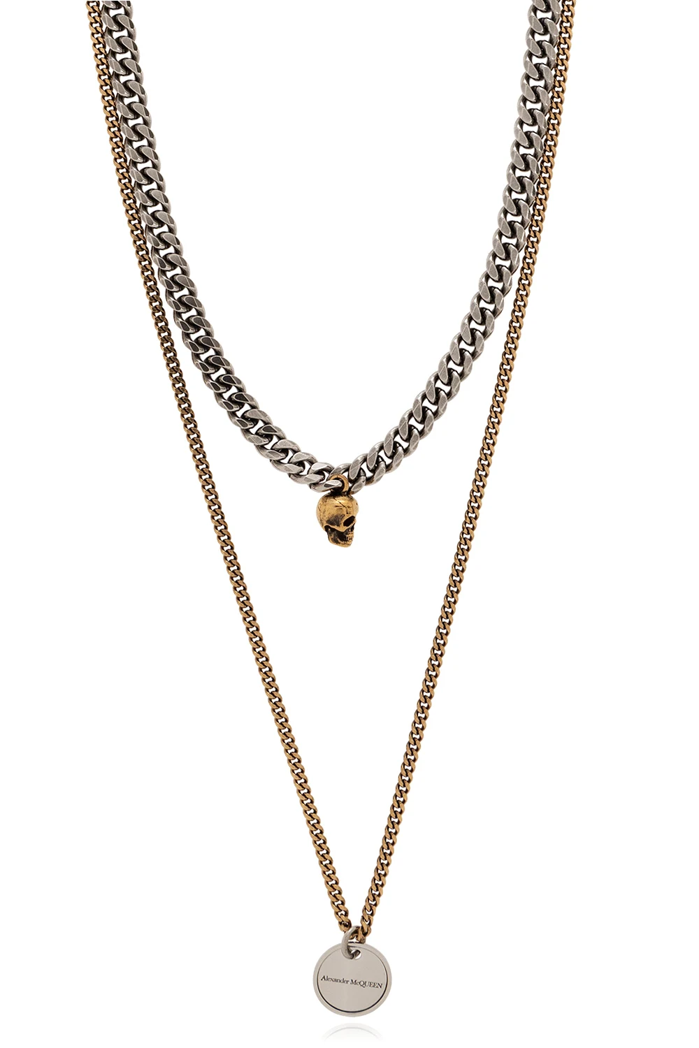 SILVER Brass necklace