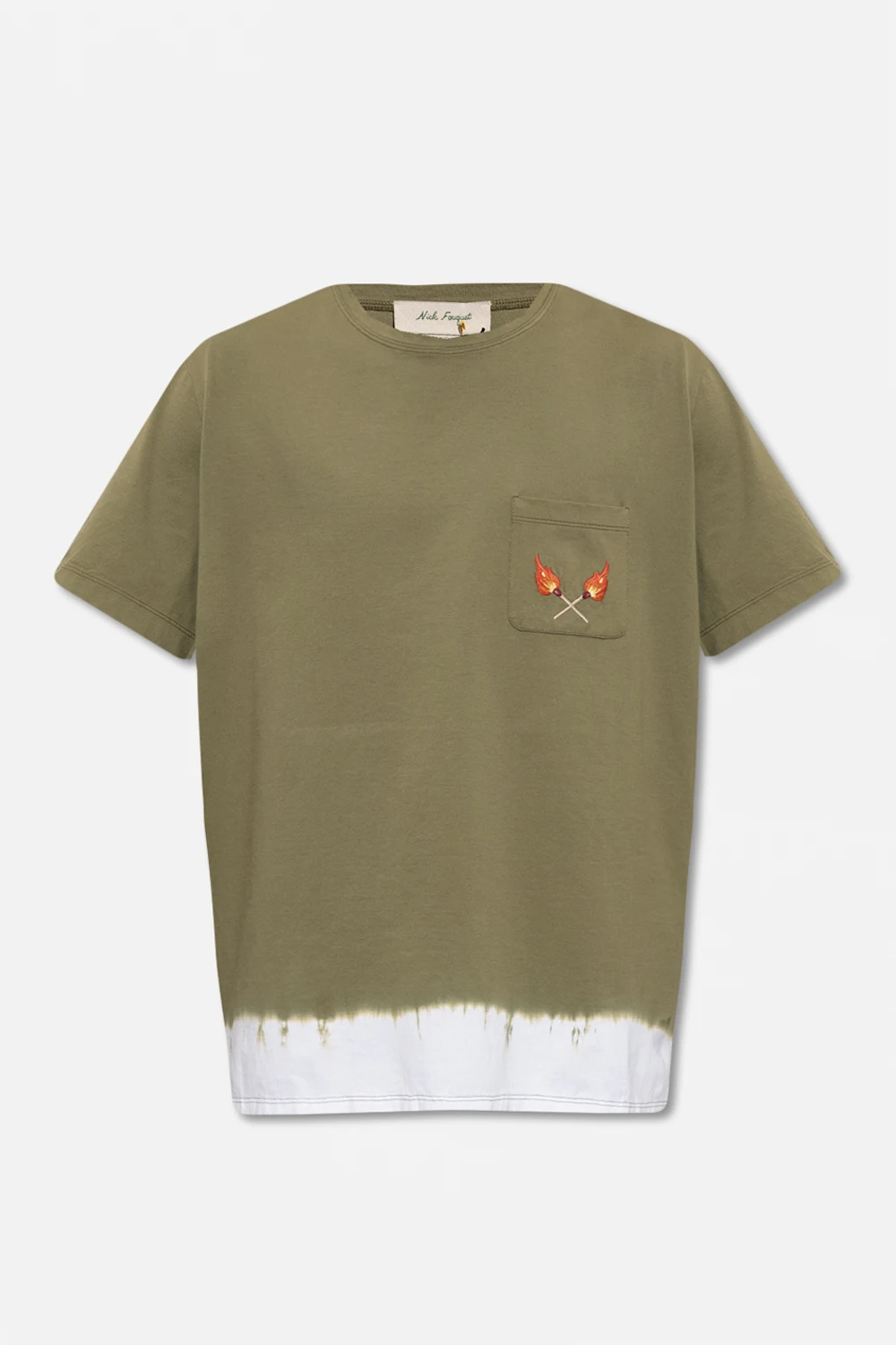 T-shirt z wyszytym wzorem