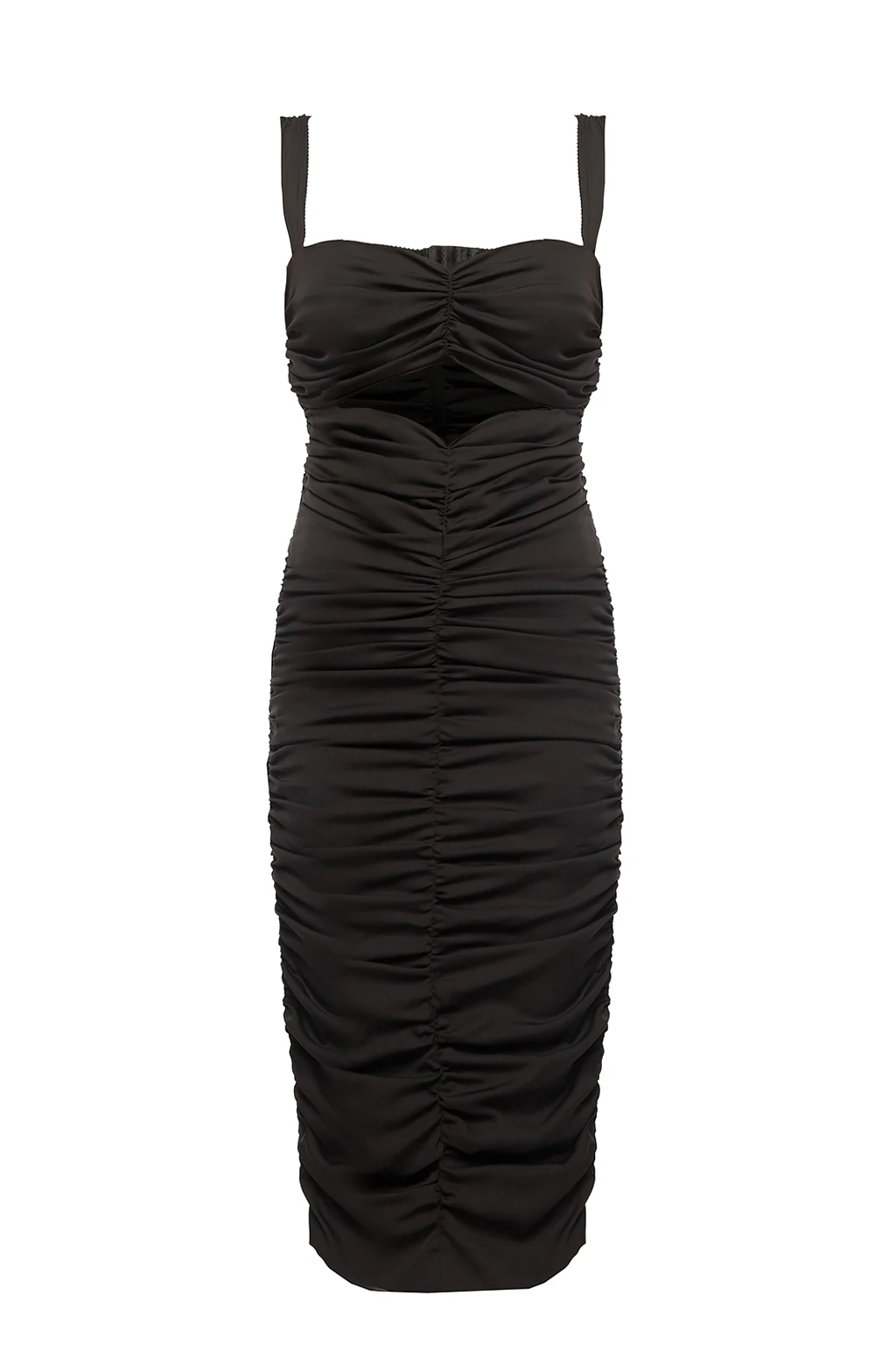 BLACK Ruched dress