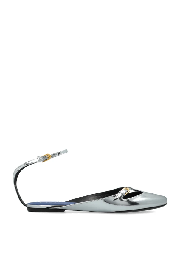 SREBRNY Baleriny ‘Mary-Jane’