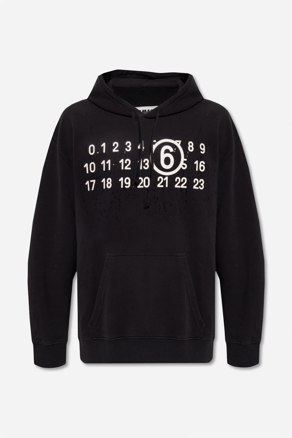 Hoodie with vintage effect