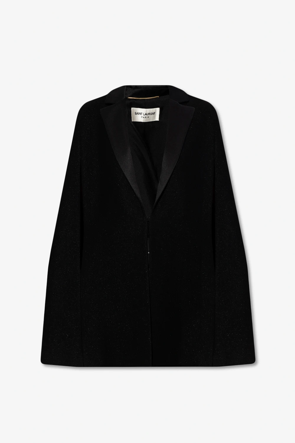 Wool tuxedo cape