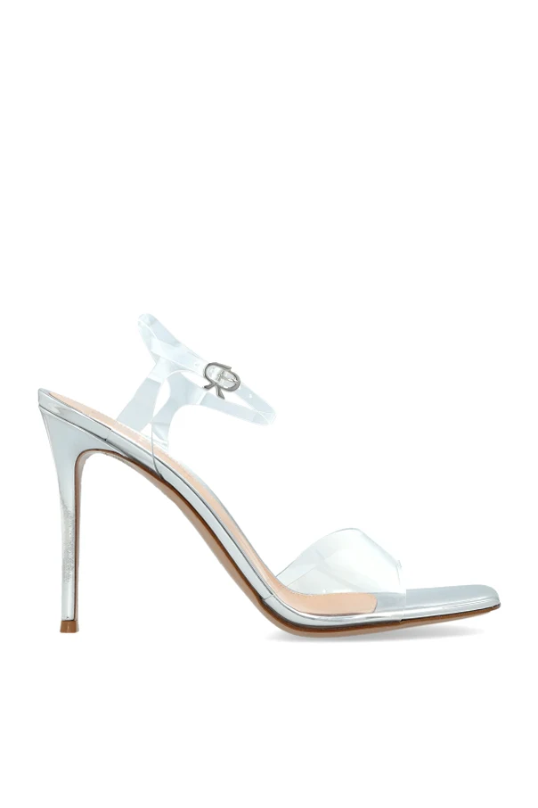 SILBER Absatzsandalen „Cher“