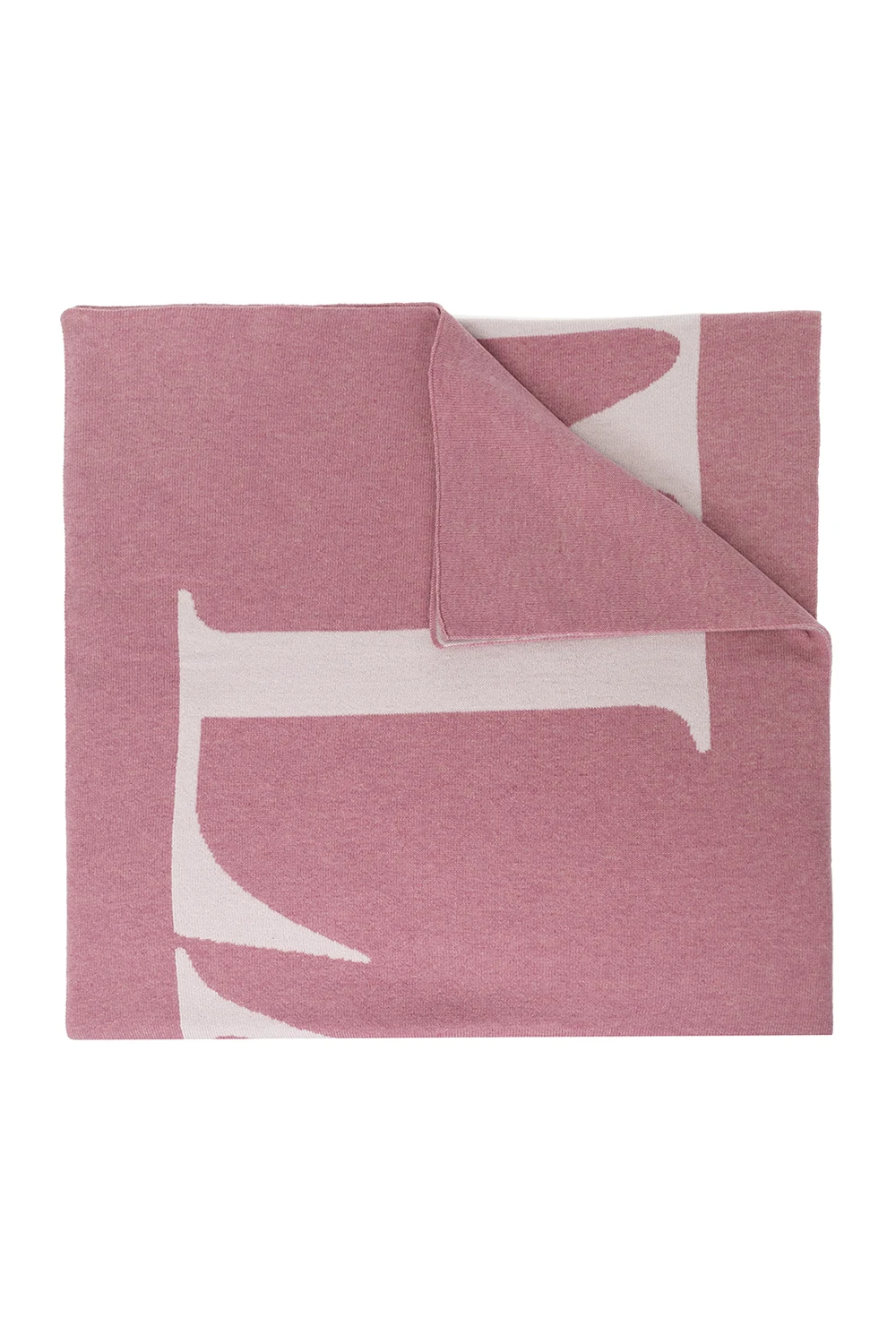 Reversible scarf with logo
