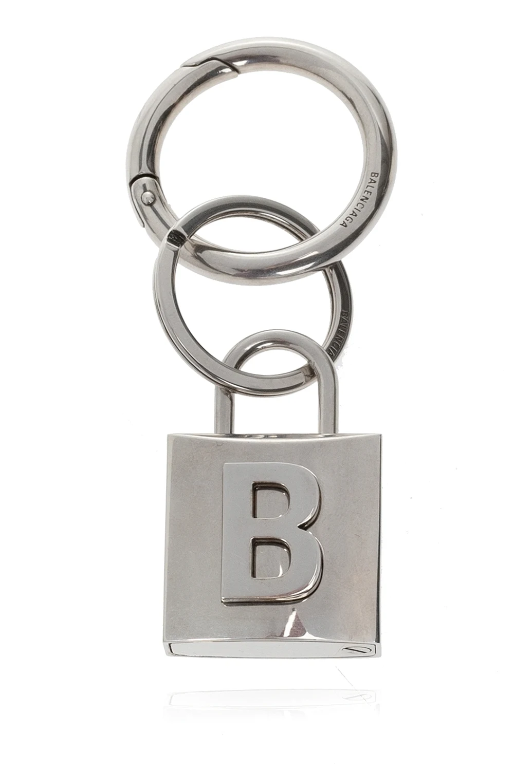 SILVER Keyring with padlock