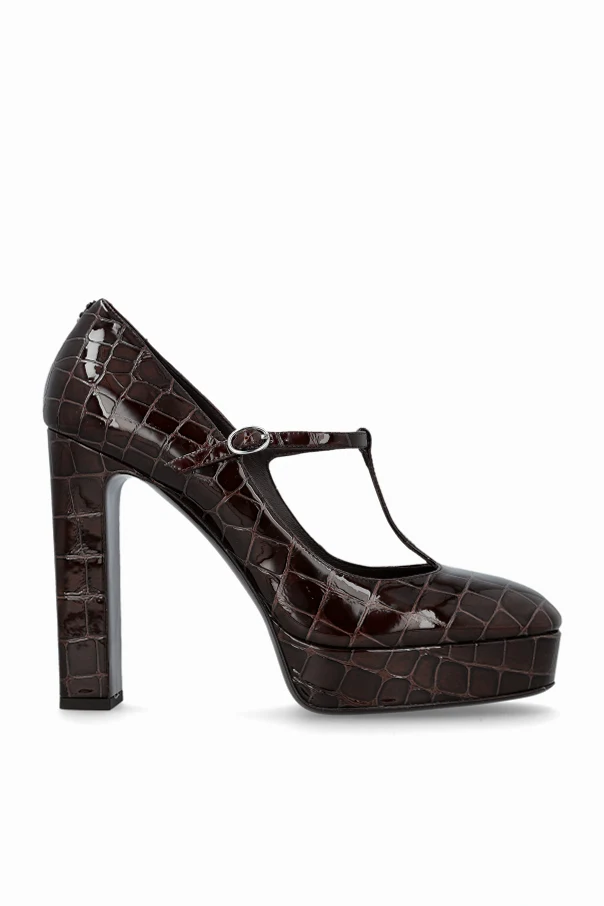 BRĄZOWY Buty na platformie ‘Marene’