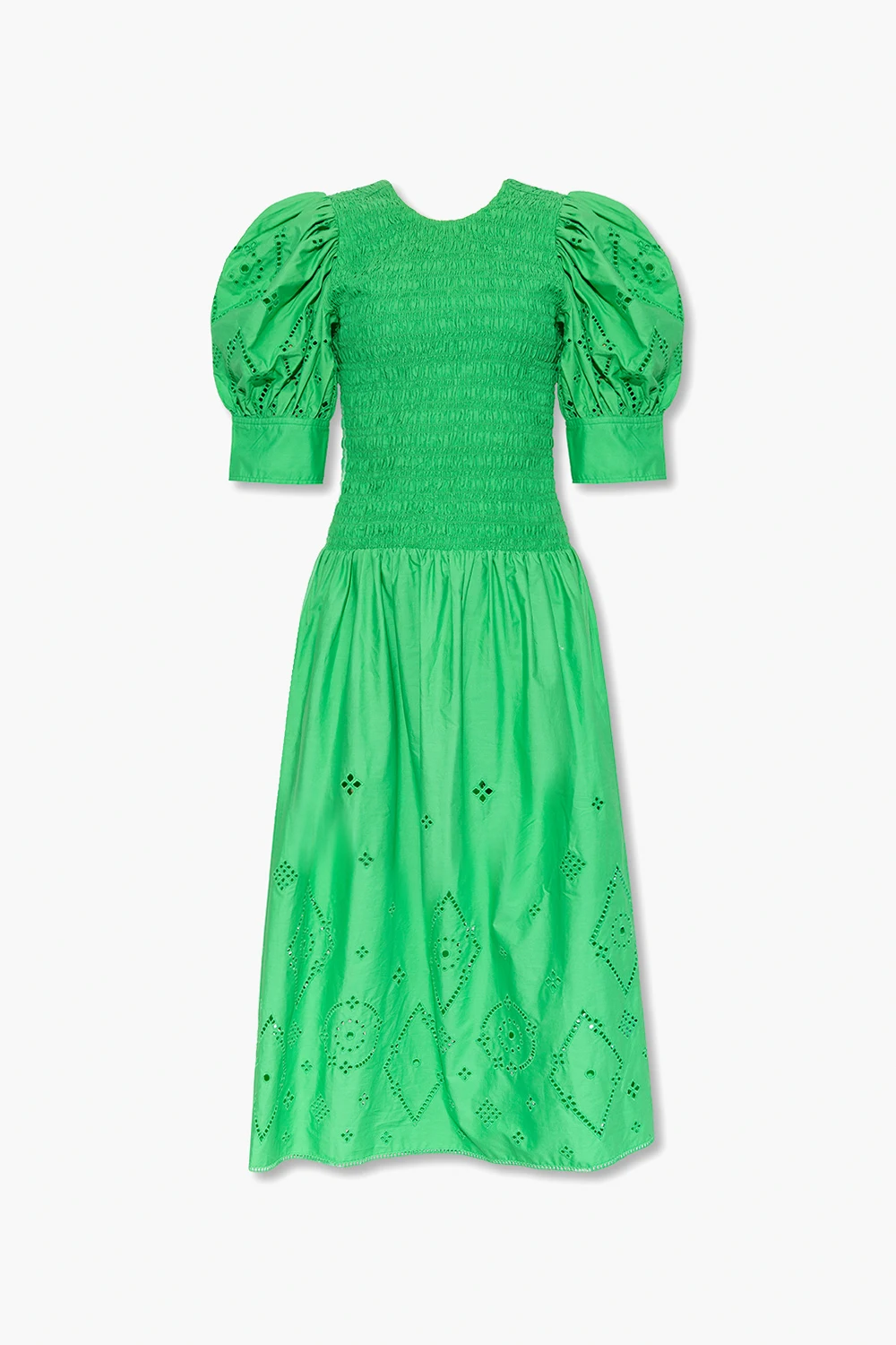 Dress with broderie anglaise