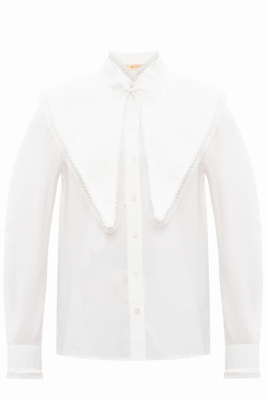 WHITE Shirt with decorative collar