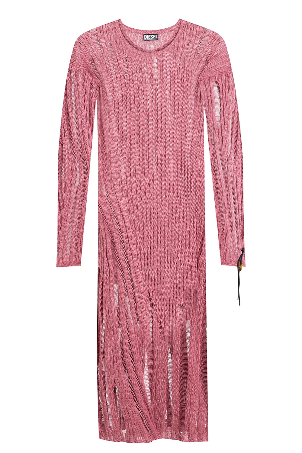 PINK Open-knit dress