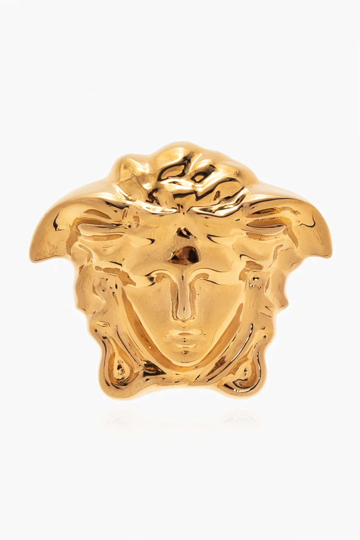 GOLD Medusa face brooch