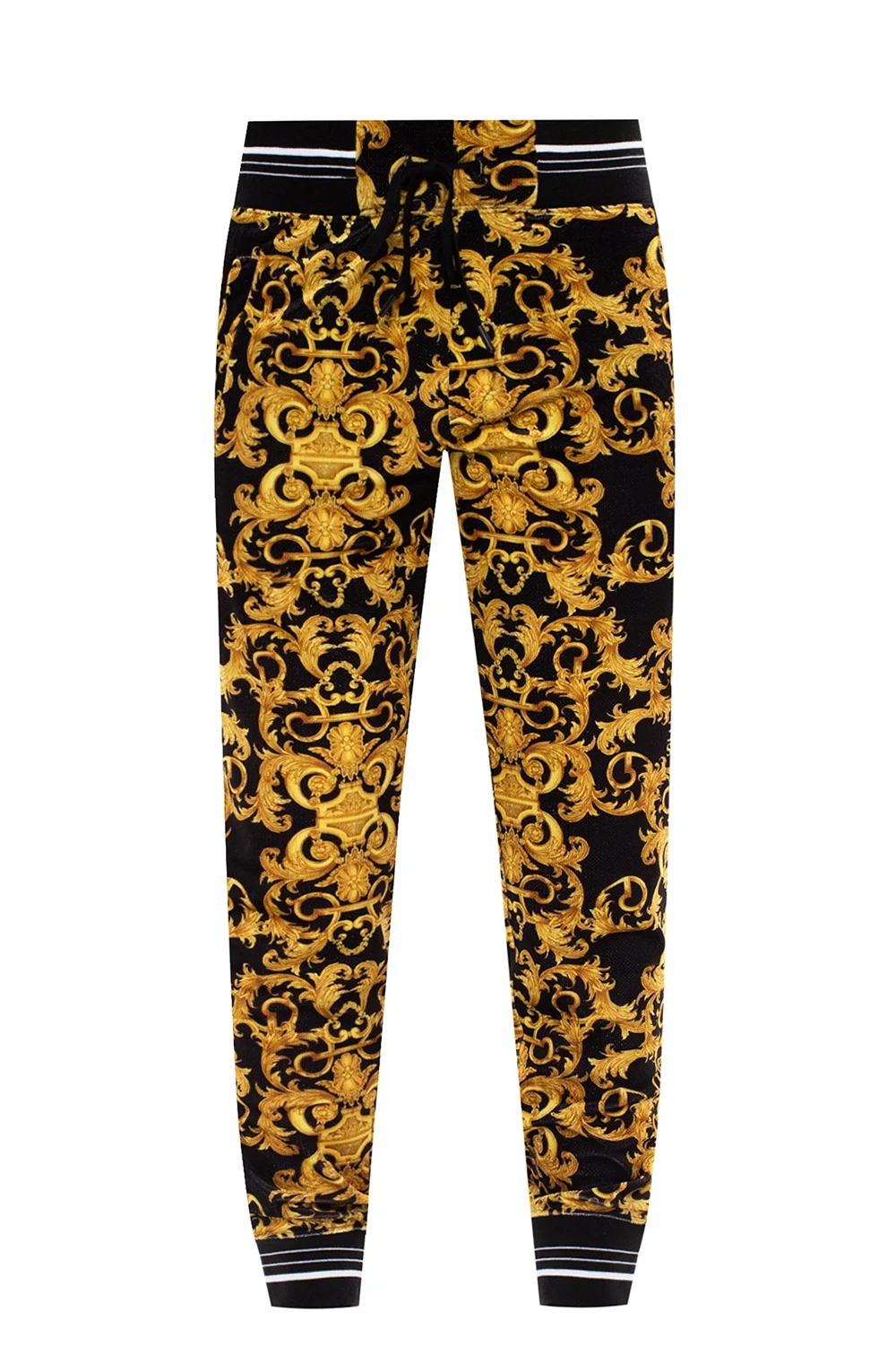 BLACK Patterned sweatpants