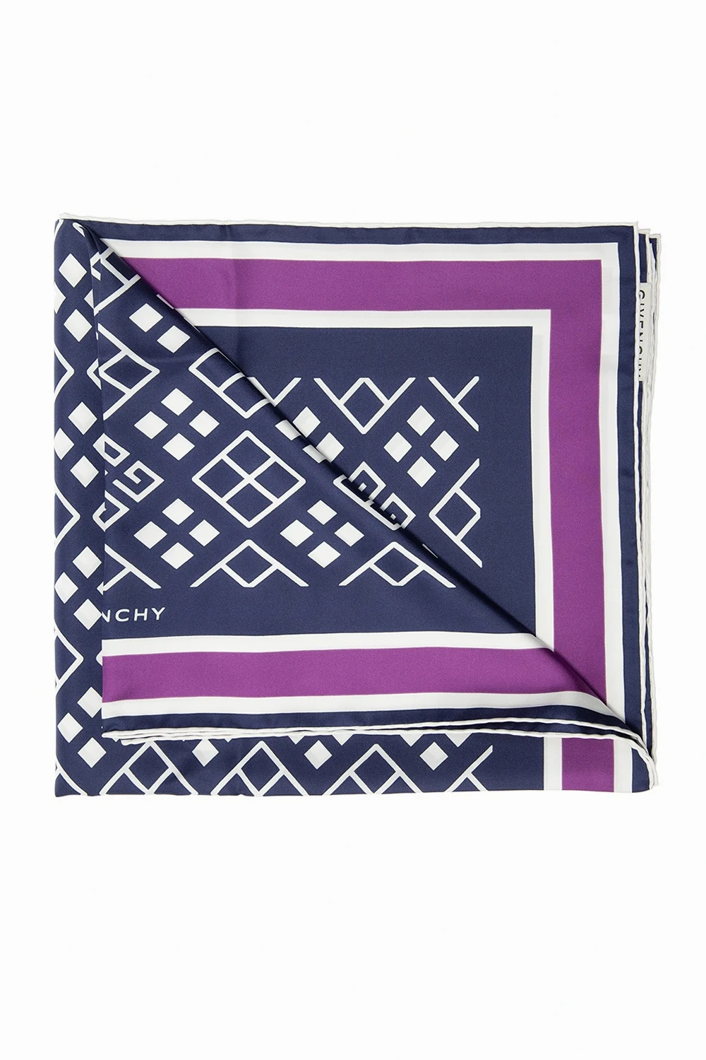 Silk scarf with logo