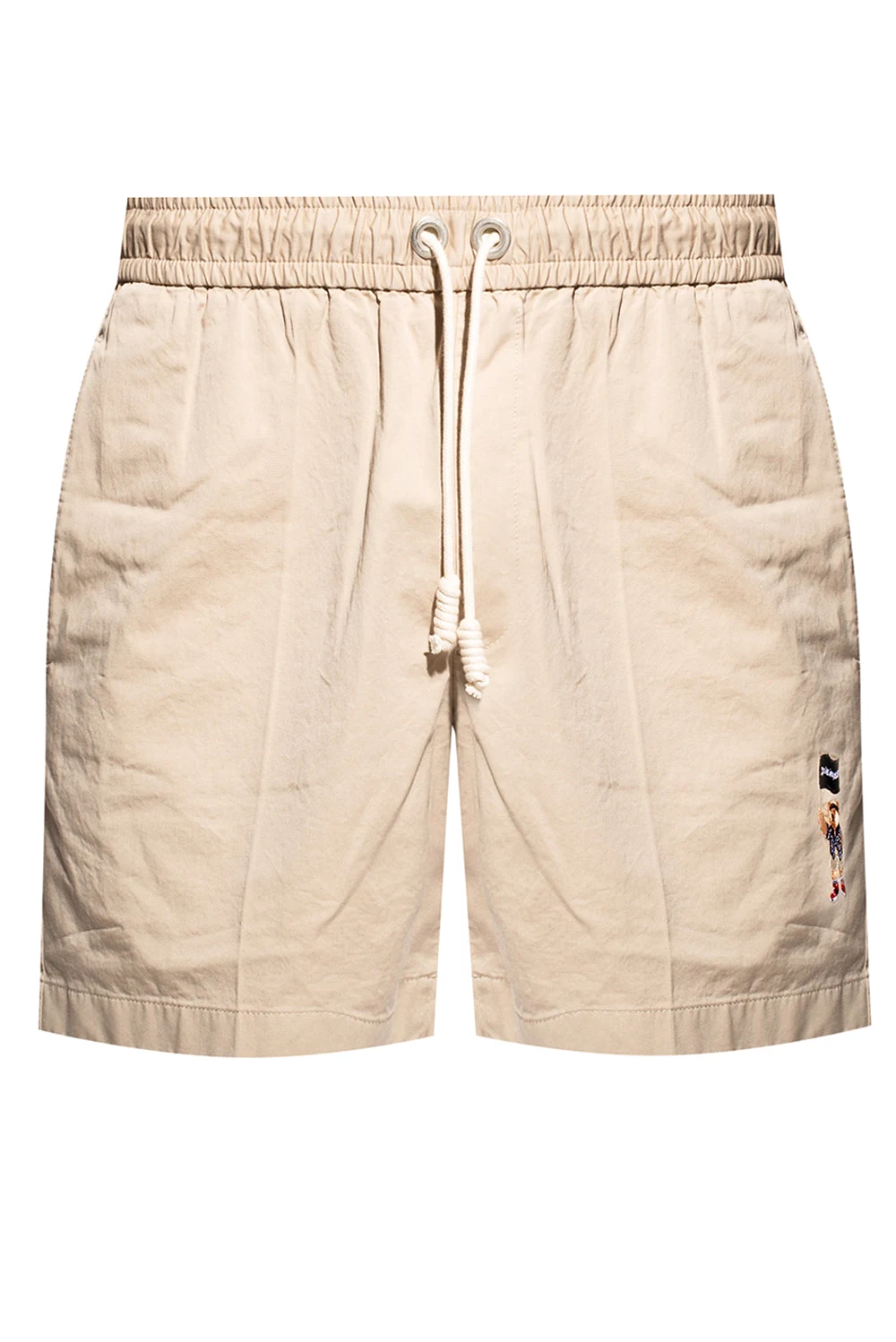beige Shorts with logo