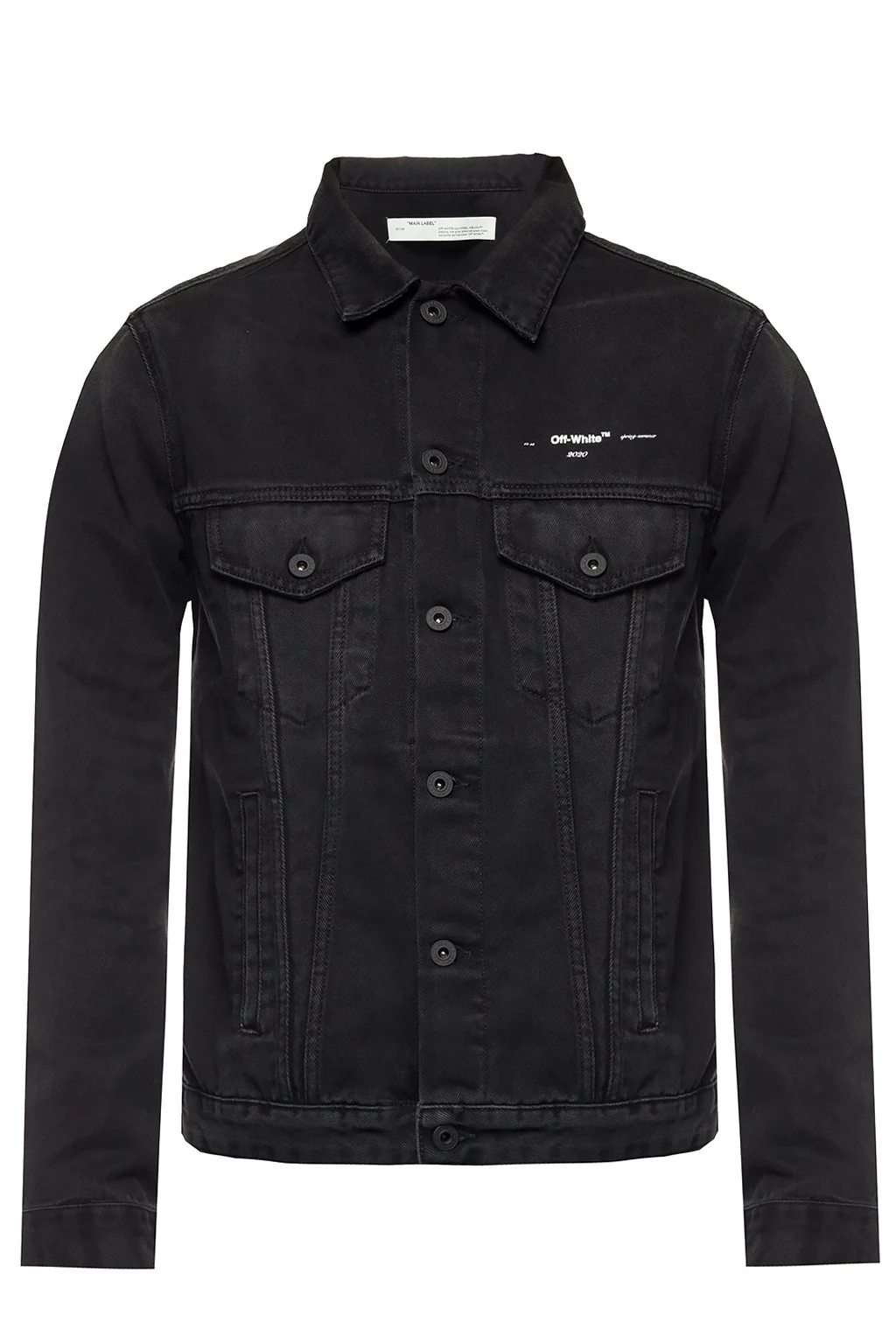 Denim jacket with logo