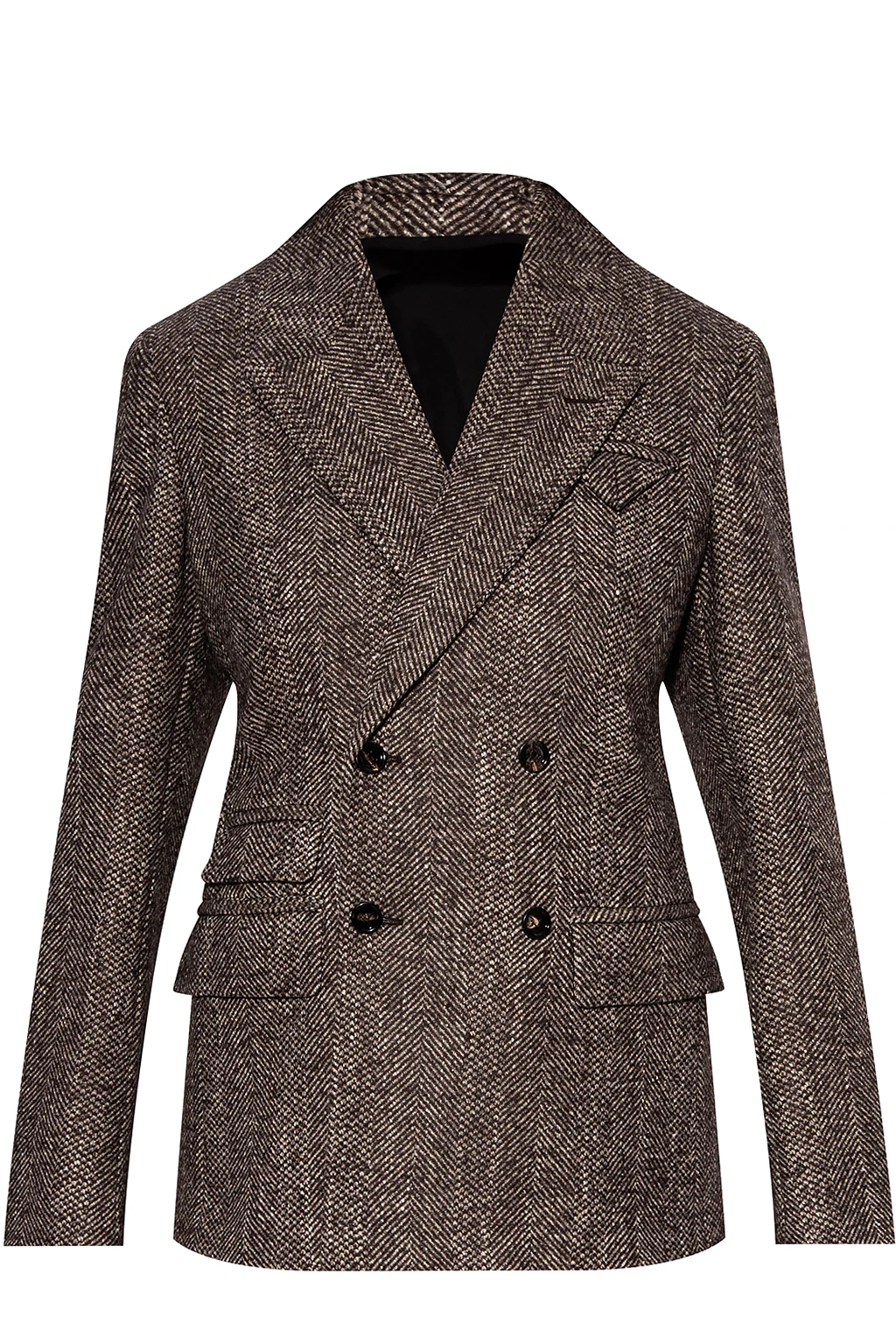 BROWN Double-breasted blazer