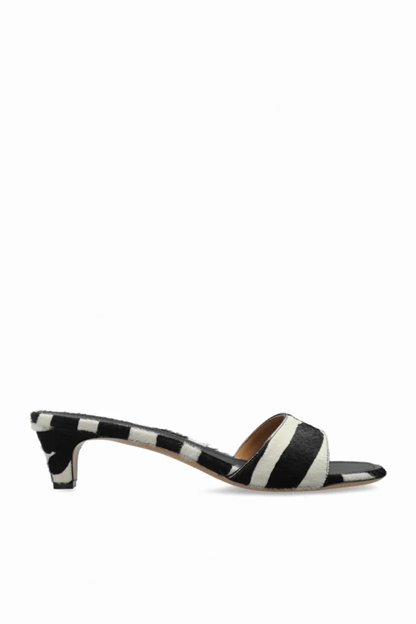 BLACK Heeled mules "Tatiana"