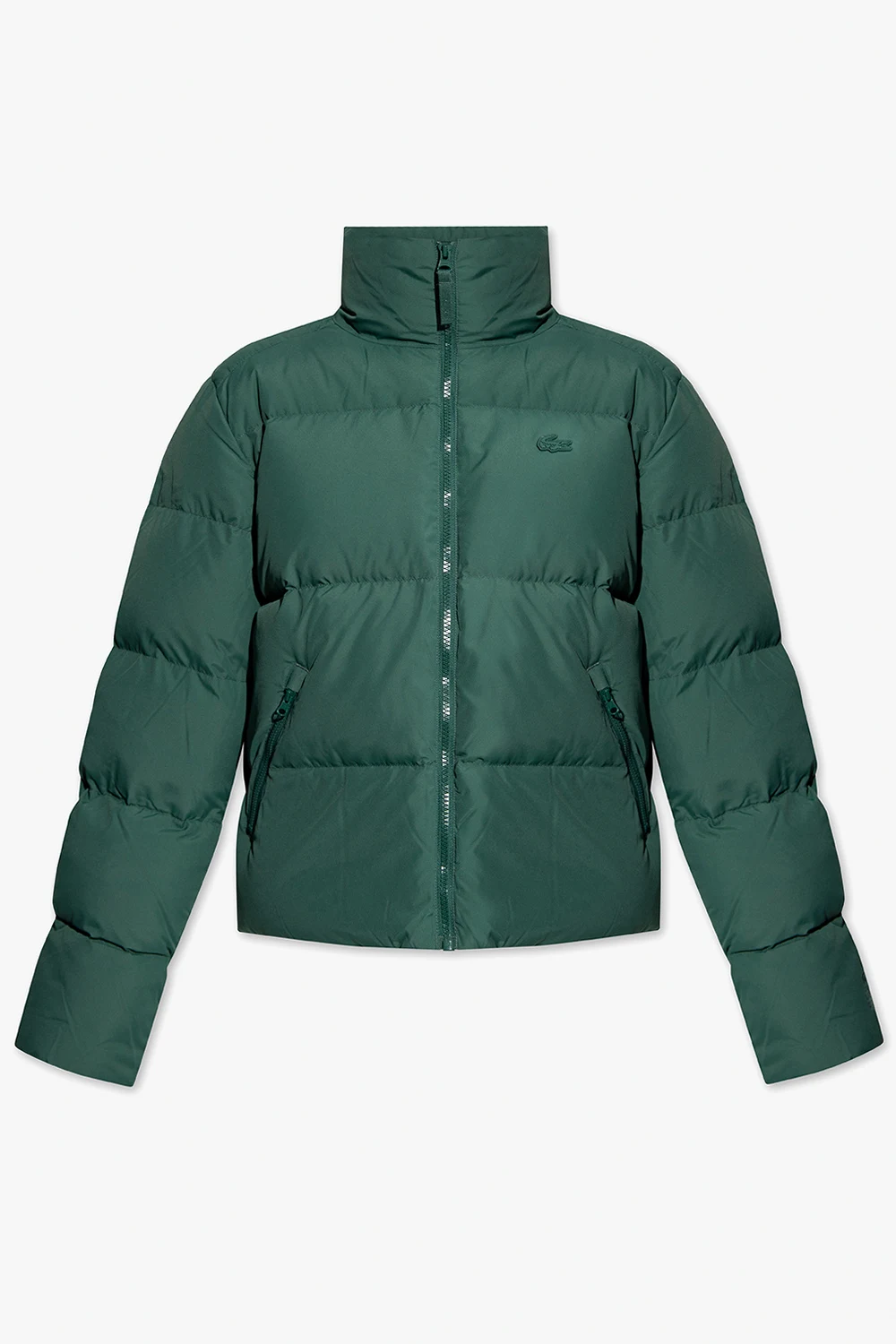 GREEN Down jacket with logo