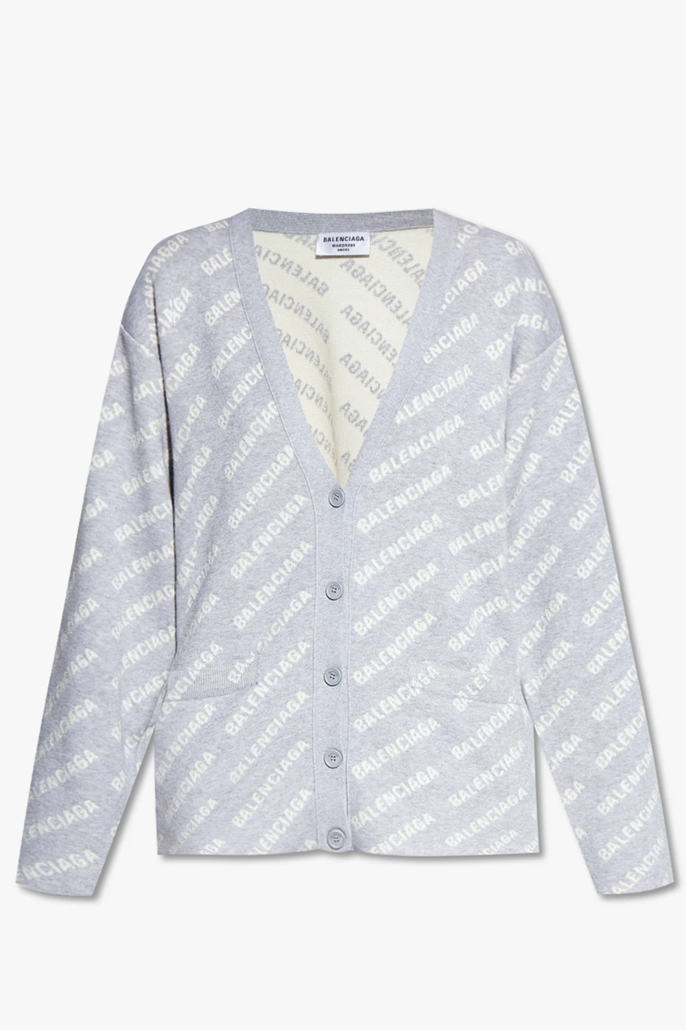 Cardigan with logo