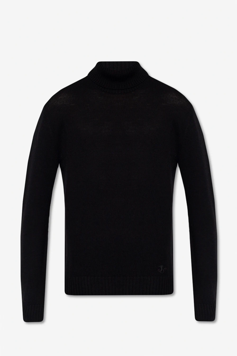 BLACK Wool turtleneck sweater