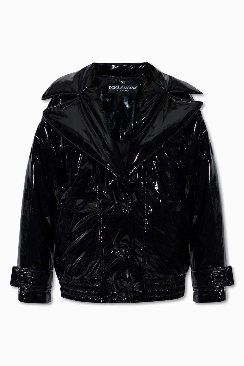 BLACK Insulated oversize jacket