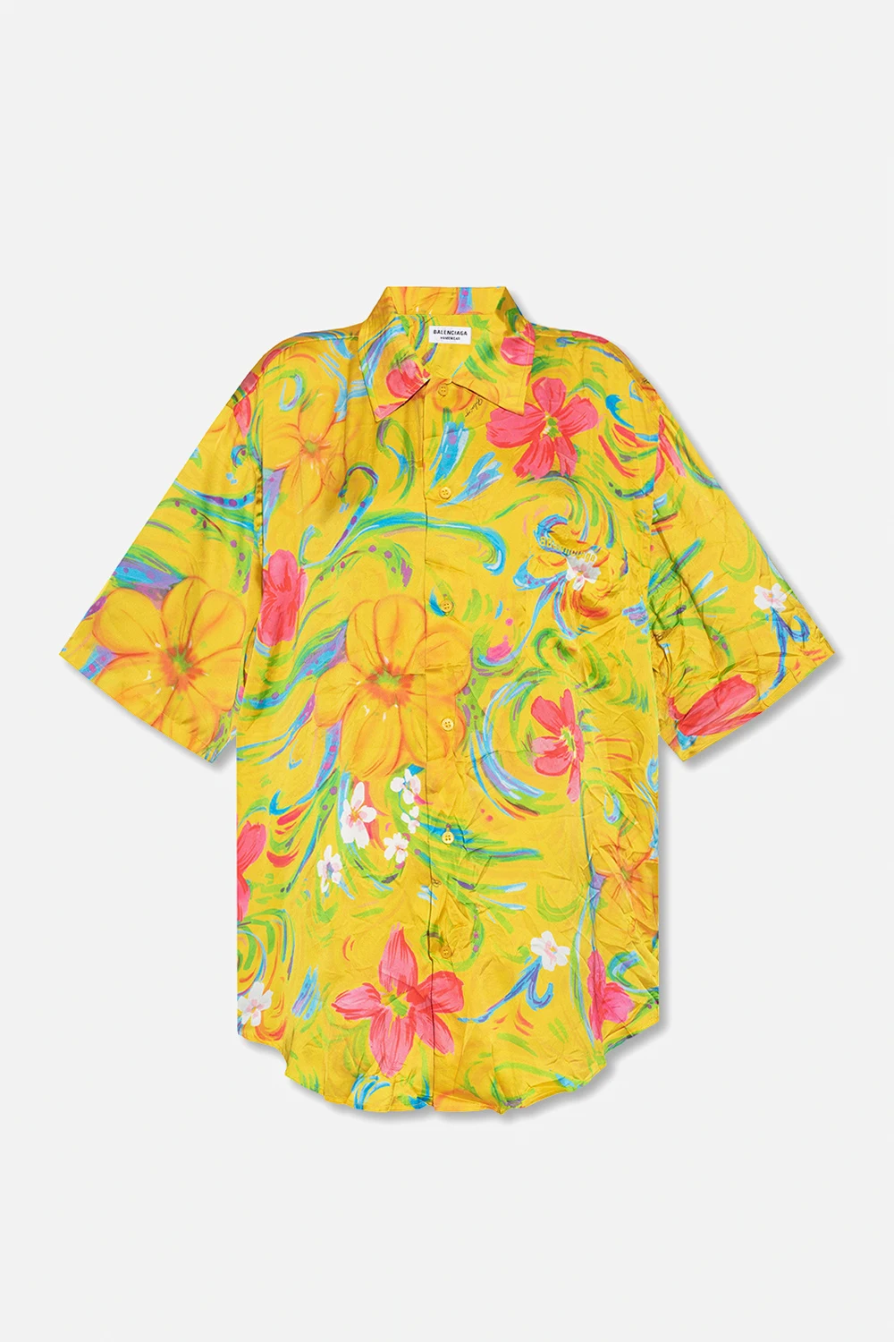 Shirt with floral motif