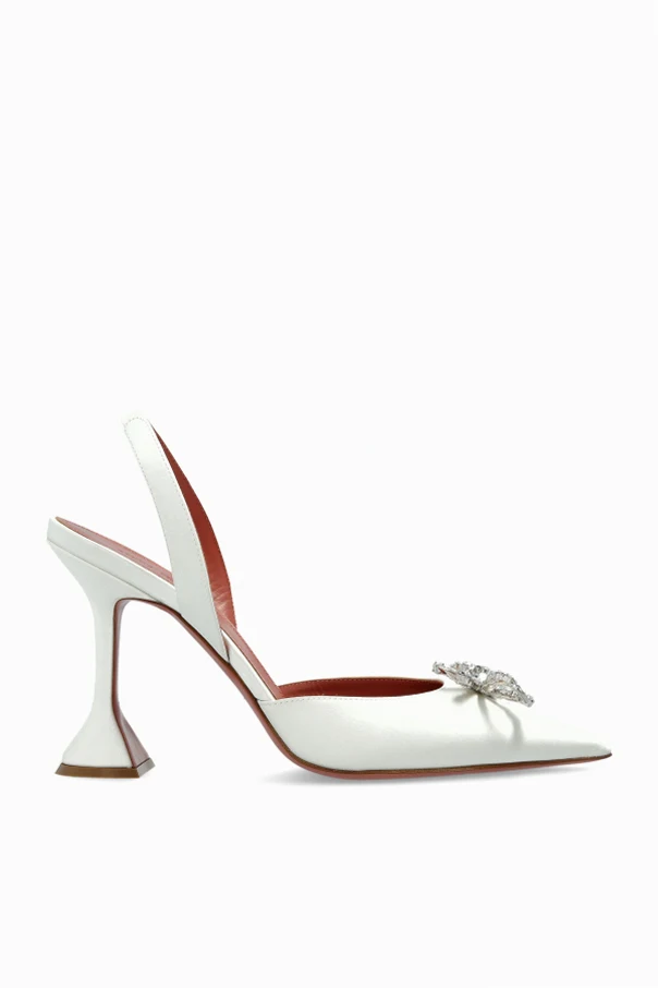 BIAŁY  Buty na obcasie `Rosie`