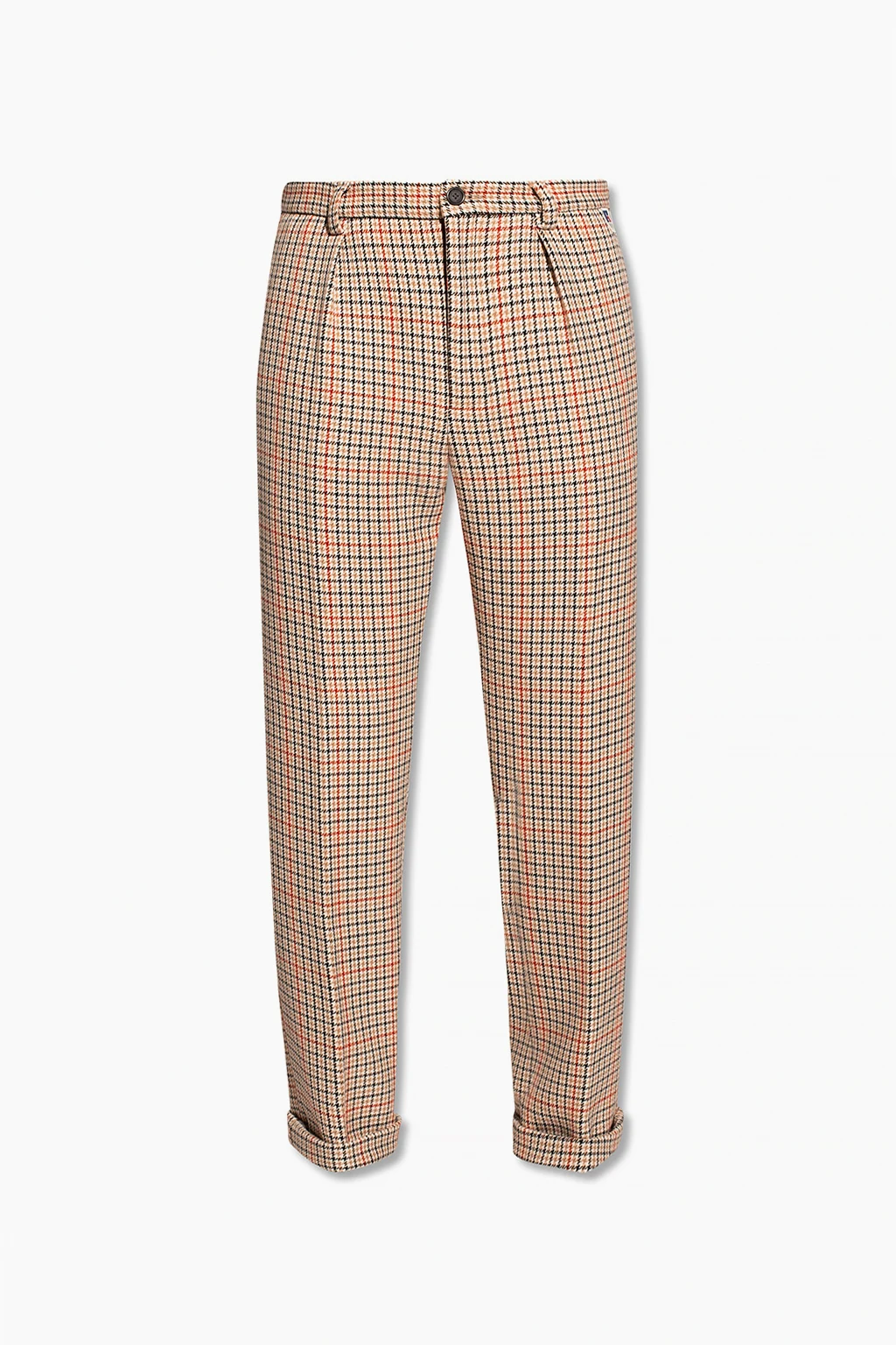 beige Check trousers