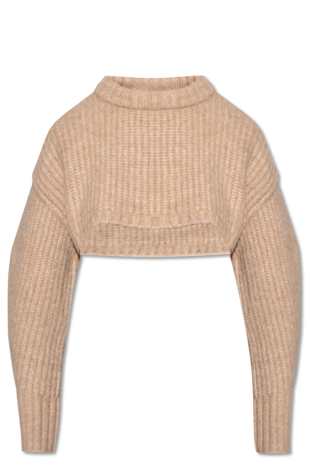 beige Cropped sweater