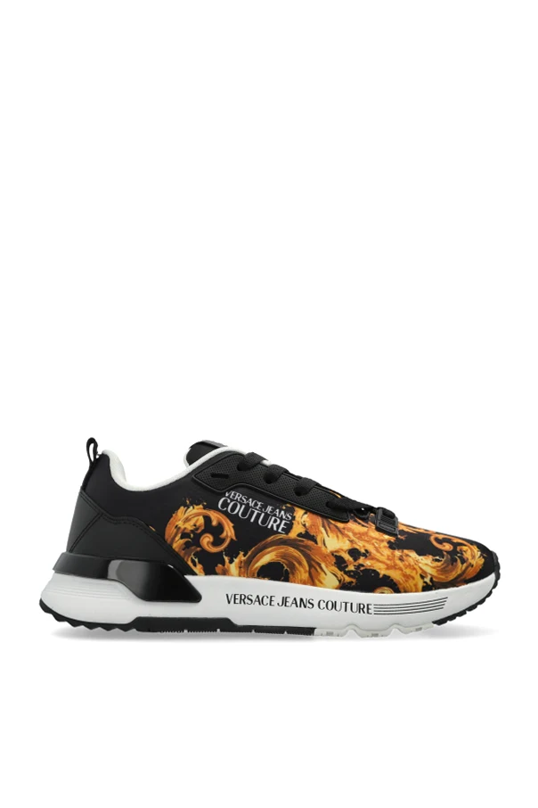 BLACK Sports shoes with "barocco" print