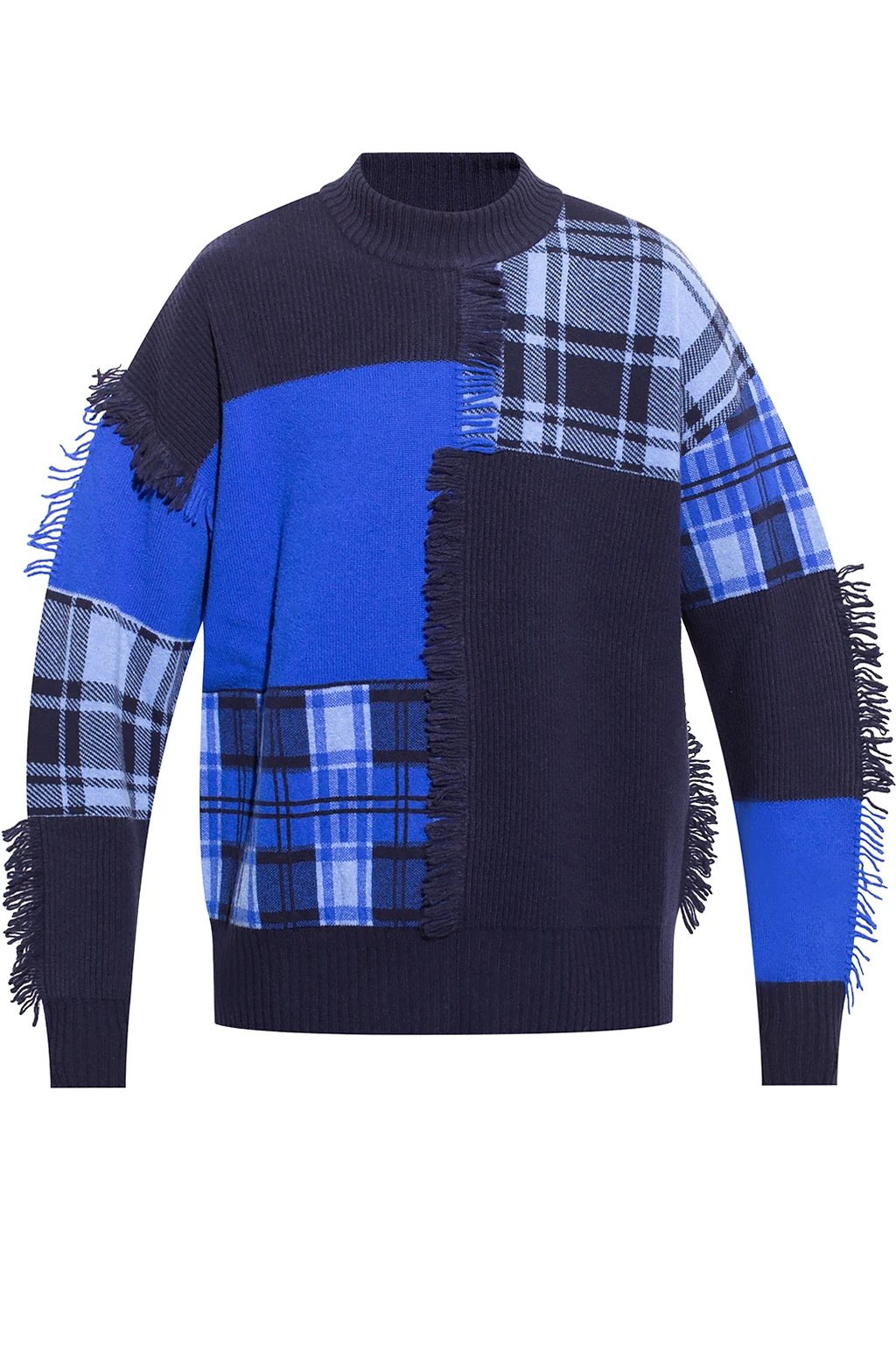 BLUE Checked sweater