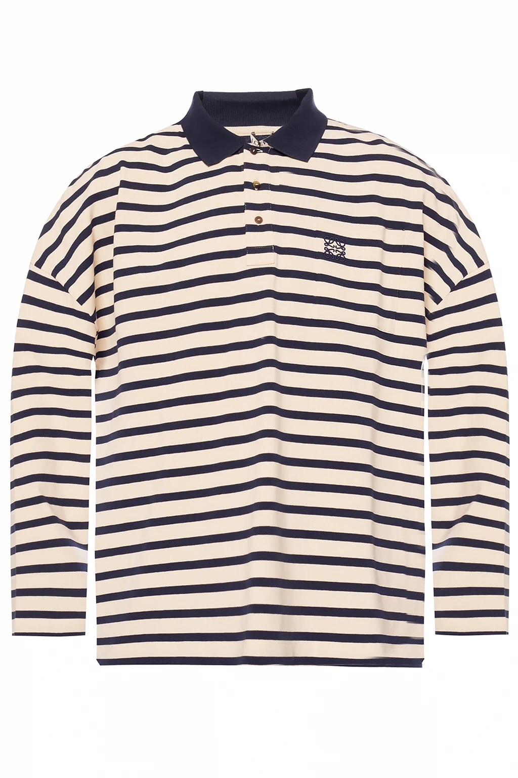 cream Polo shirt with logo