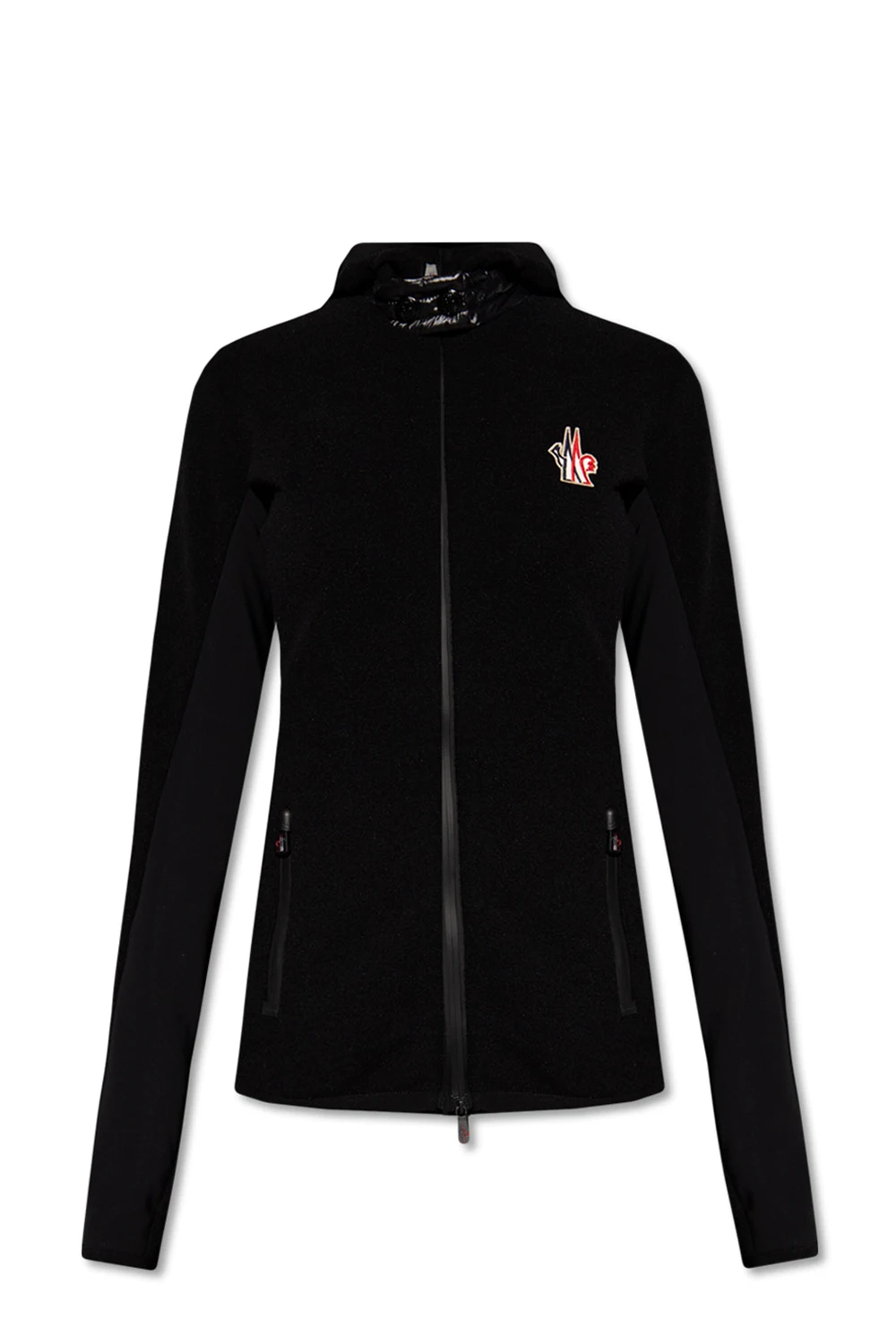 Hoodie with logo patch