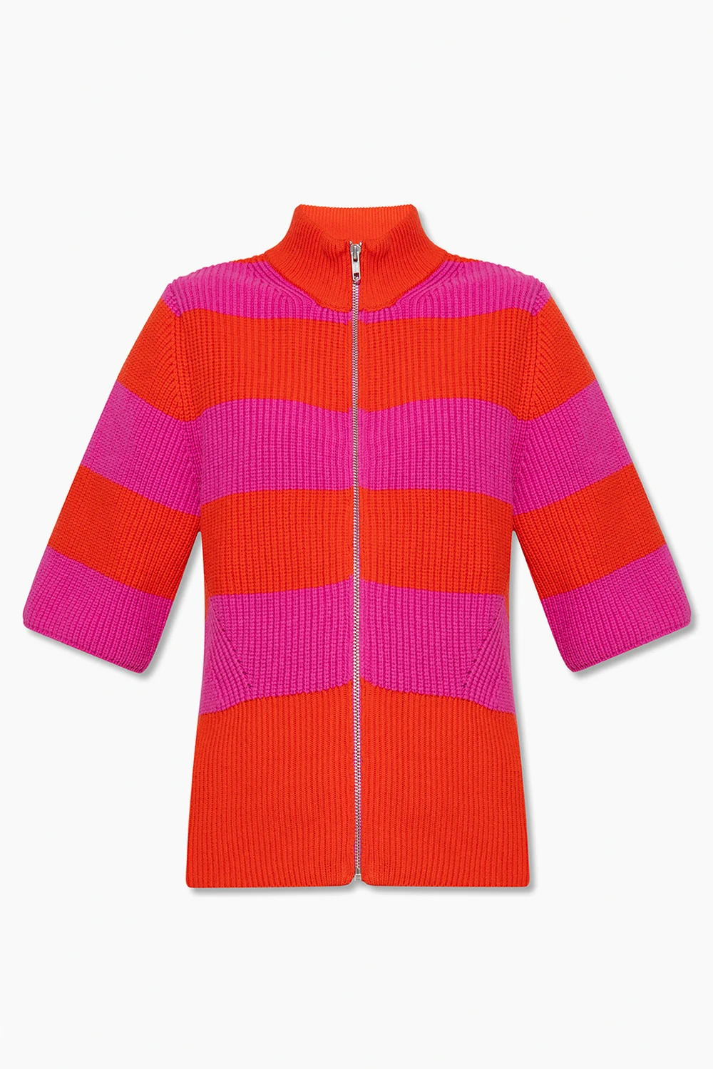 RED ‘EmblaGZ’ cardigan with short sleeves